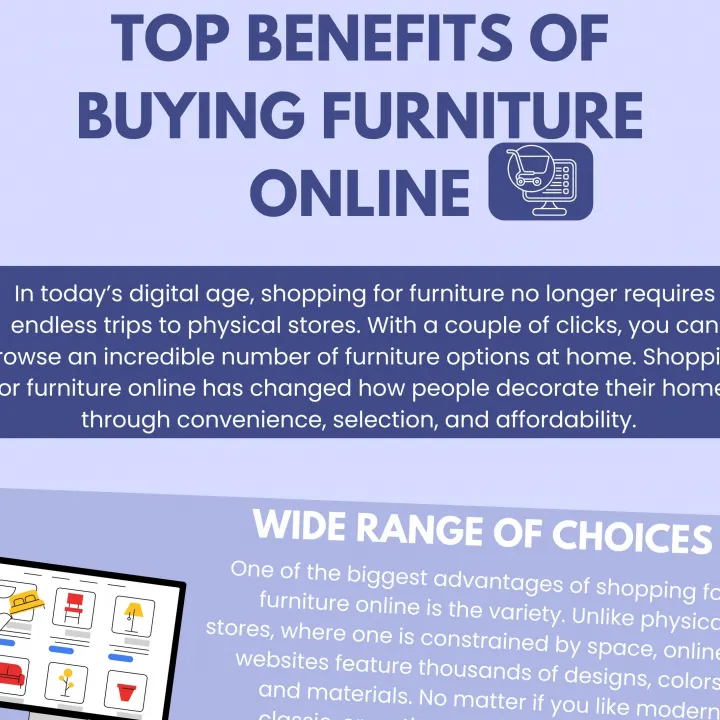 TOP BENEFITS OF BUYING FURNITURE ONLINE