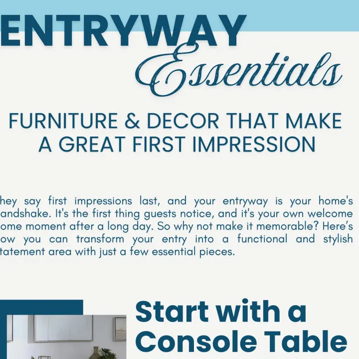 Entryway Essentials: Furniture & Decor That Make a Great First Impression