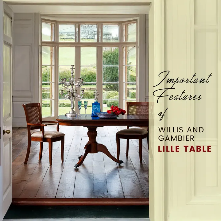 Important Features of Willis and Gambier Lille Table