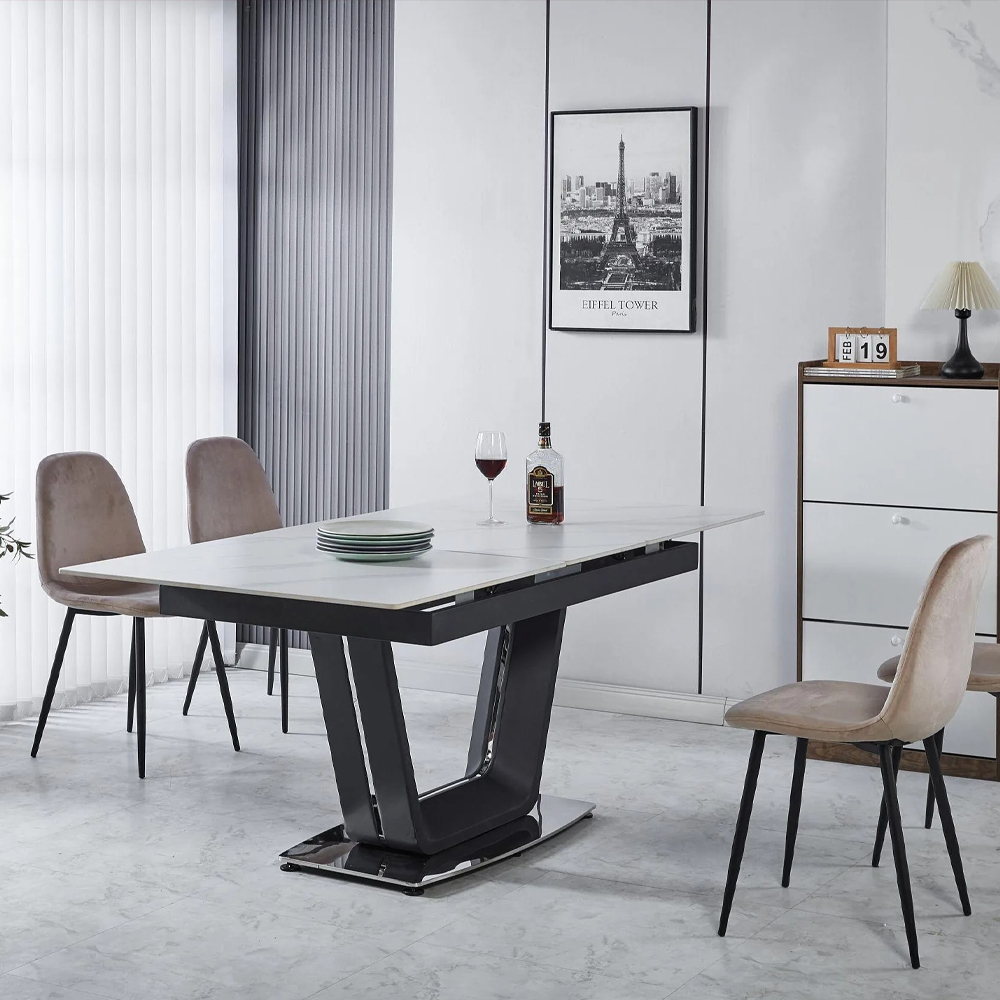 What is an extending dining table?