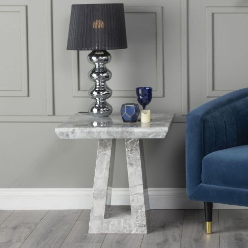 Grey Marble Side Tables Grey Marble Side Tables