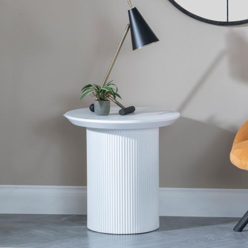 White Marble Side Tables